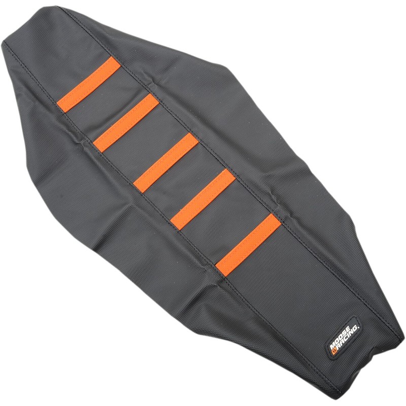 Funda de asiento acanalada Moose Racing KTM negra / naranja - KTM25015-336RT