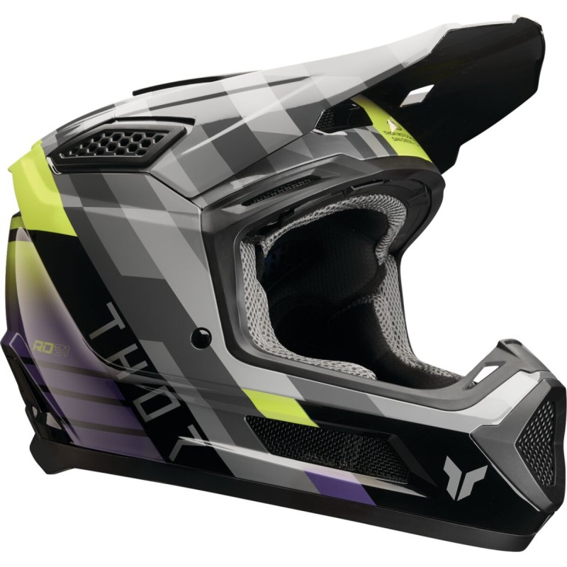 Casco Thor Fleet Camber negro / púrpura
