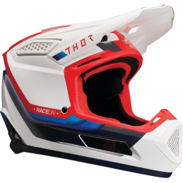 Casco Thor Fleet Defy blanco / rojo / azul