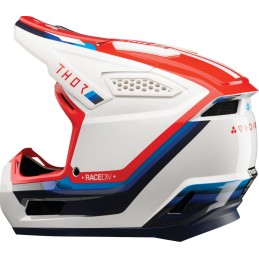 Casco Thor Fleet Defy blanco / rojo / azul