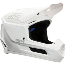 Casco Thor Fleet Whiteout blanco brillo