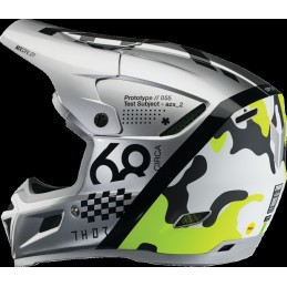 Casco Thor Reflex Sport Riot gris / amarillo flúor