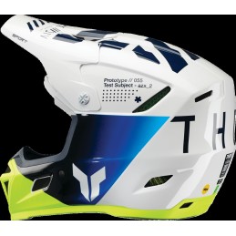 Casco Thor Reflex Sport Strike azul marino / amarillo flúor
