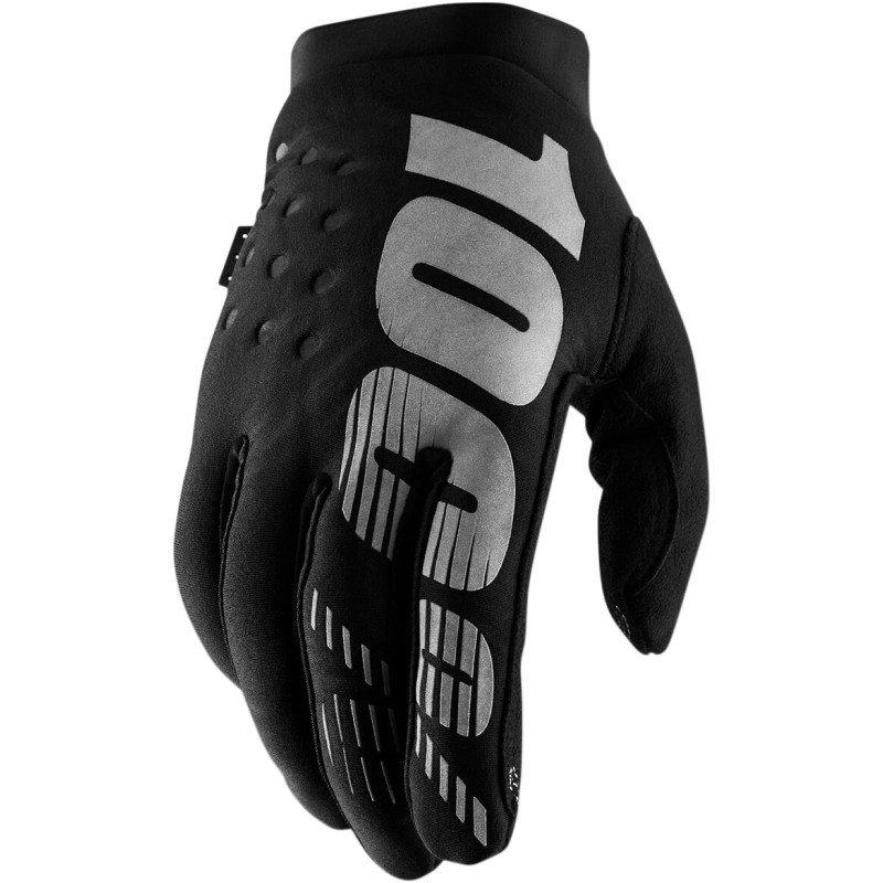 Guantes de invierno 100% Brisker negros/grises