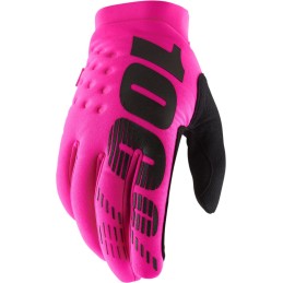 Guantes de invierno 100% Brisker rosas flúor