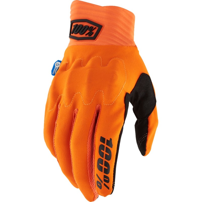 Guantes 100% Cognito naranjas flúor