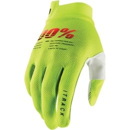 Guantes 100% Itrack amarillos flúor