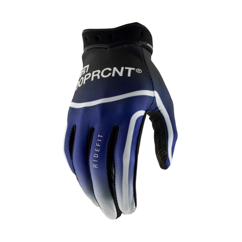 Guantes 100% Ridefit azules
