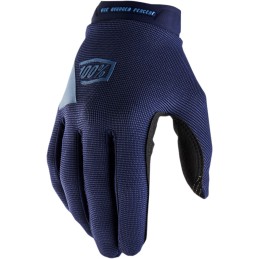 Guantes mujer 100% Ridecamp azul marino/plata