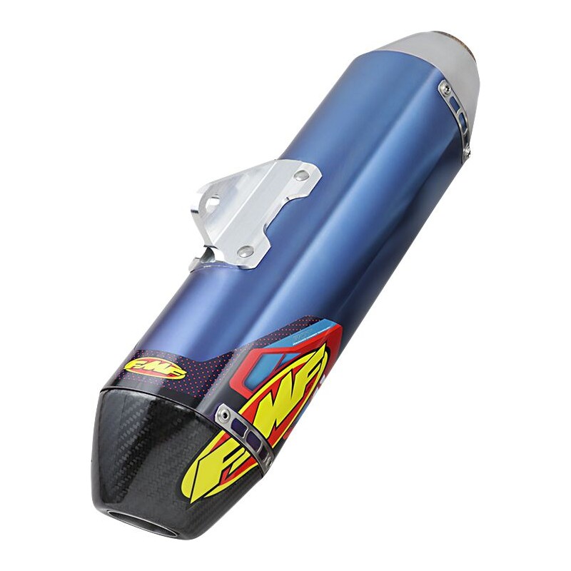 Escape completo FMF 4.1 RCT silencioso titanio anodizado con tapa carbono, colector MegaBomb titanio - 042378