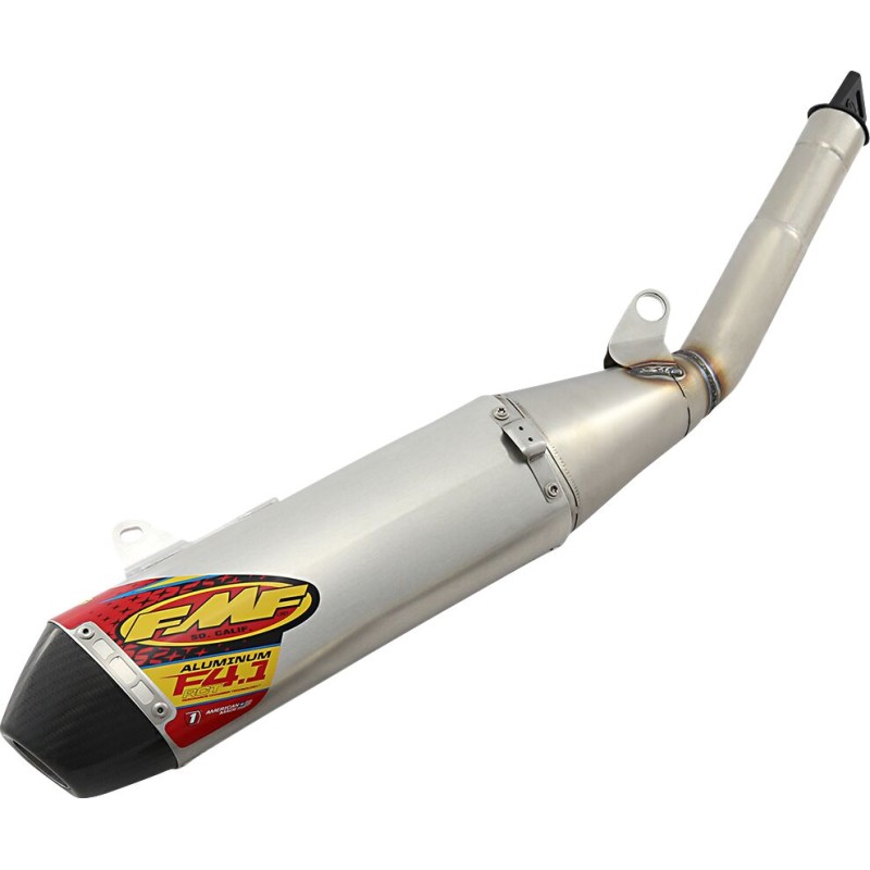 Escape completo FMF 4.1 RCT silencioso aluminio con tapa carbono, colector MegaBomb acero inoxidable - 044456