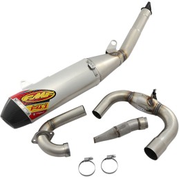 Escape completo FMF 4.1 RCT silencioso aluminio con tapa carbono, colector MegaBomb acero inoxidable - 044456