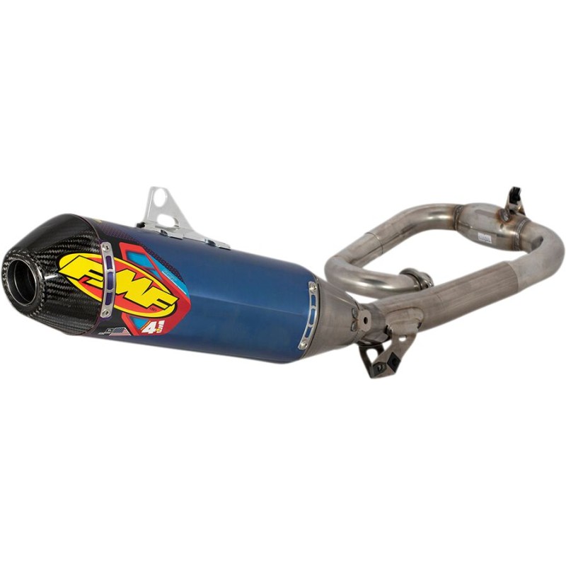 Escape completo FMF Factory 4.1 RCT con silencioso de titanio anodizado con tapa de carbono - 044461