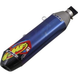 Escape completo FMF Factory 4.1 RCT silencioso titanio anodizado y colector MegaBomb acero inoxidable - 045653