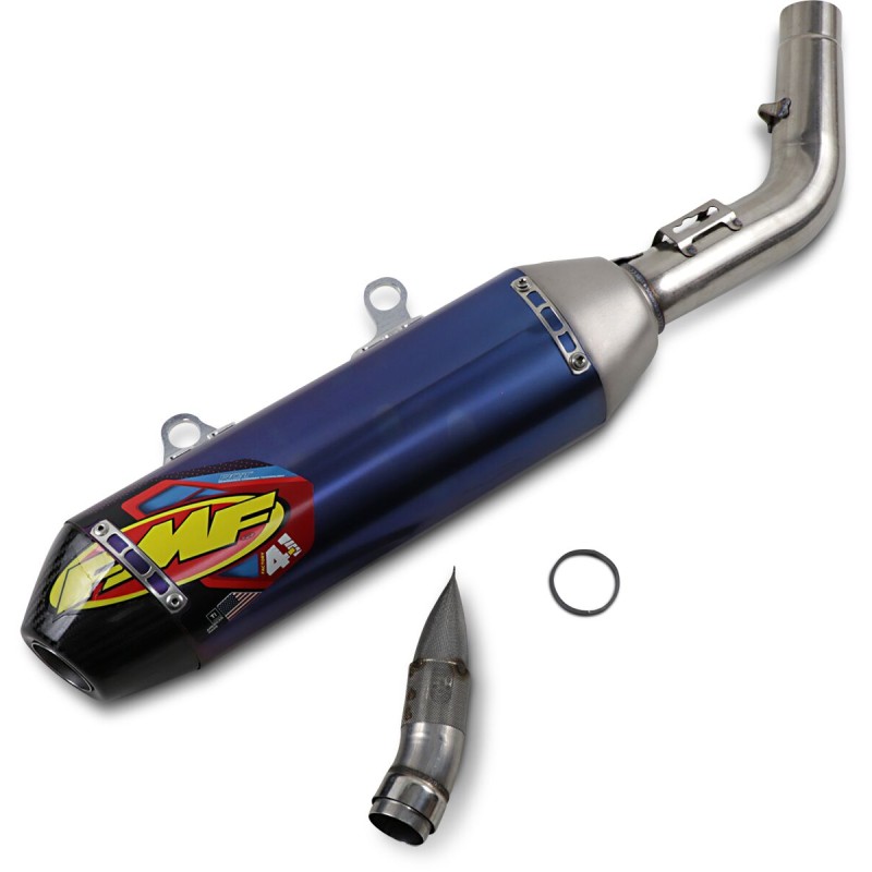 Silencioso FMF Factory 4.1 RCT de titanio anodizado con tapa de carbono - 045633