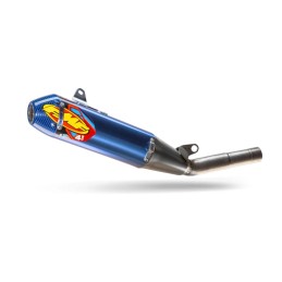 Silencioso FMF Factory 4.1 RCT de titanio anodizado con tapa de carbono azul