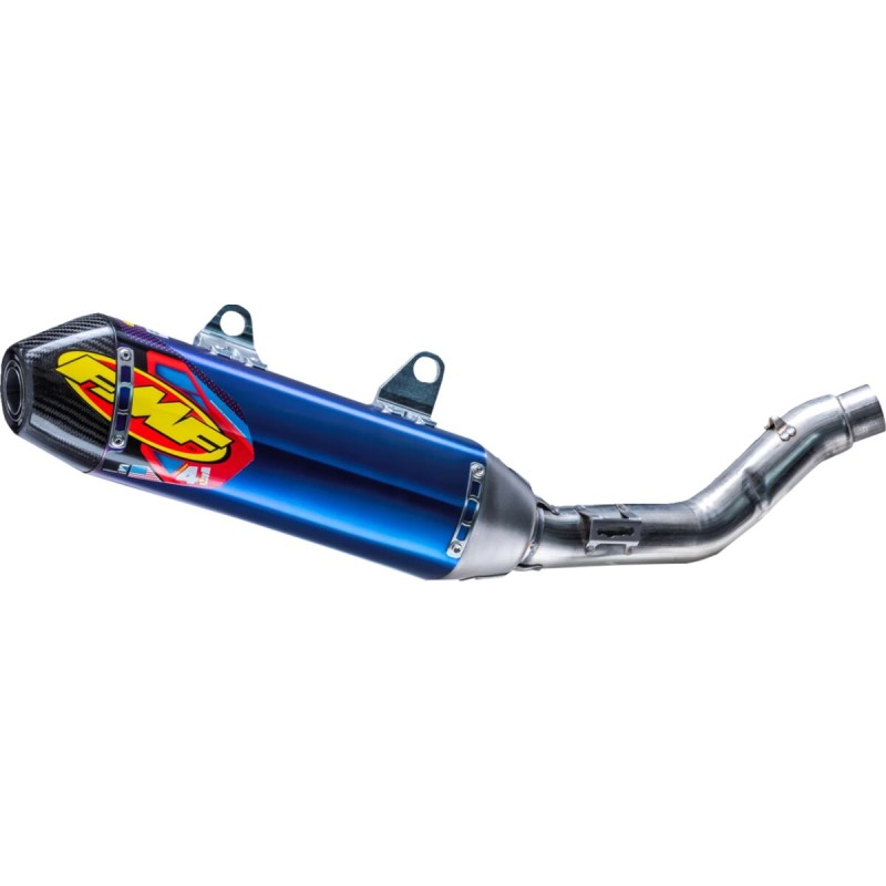 Silencioso FMF Factory 4.1 RCT de titanio anodizado con tapa de carbono Ducati Desmo 450