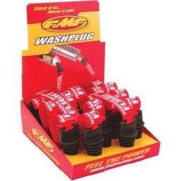 Expositor de 20 tapones de escape para lavado 4 tiempos FMF