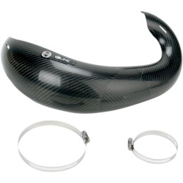 Protector de escape de fibra de carbono para escape FMF 2 tiempos Moose Racing - HPGH62