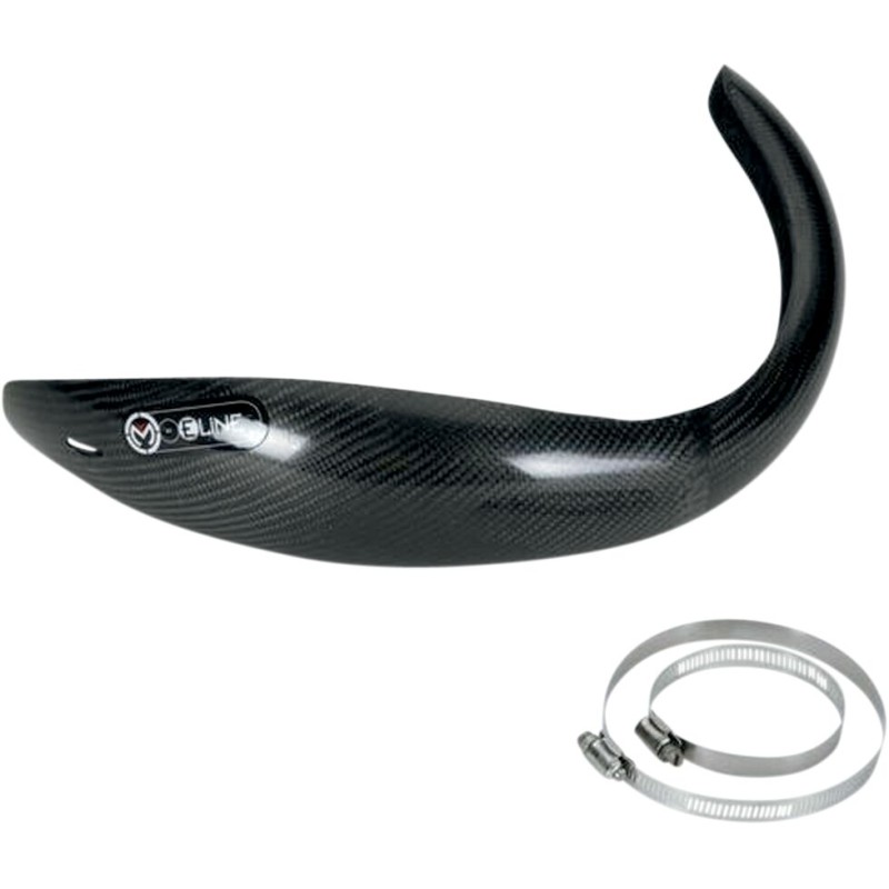 Protector de escape de fibra de carbono para escape FMF 2 tiempos Moose Racing - HPGH70