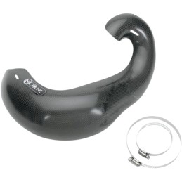 Protector de escape de fibra de carbono para escape original 2 tiempos Moose Racing