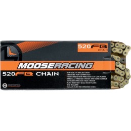 Cadena con O-Ring FB paso 520 110 eslabones dorada Moose Racing