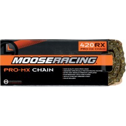 Cadena reforzada RXP Pro-MX paso 420 116 eslabones dorada Moose Racing