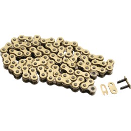 Cadena reforzada RXP Pro-MX paso 420 90 eslabones dorada Moose Racing