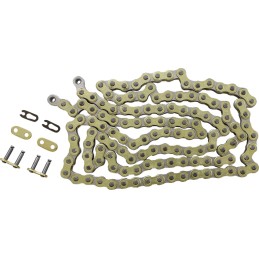 Cadena reforzada RXP Pro-MX paso 428 130 eslabones dorada Moose Racing