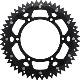 Corona bimaterial de aluminio y acero 51 dientes paso 520 negra Moose Racing - 1210-251-51-10X