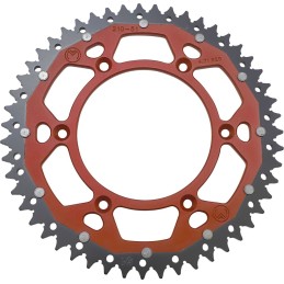 Corona bimaterial de aluminio y acero 51 dientes paso 520 roja Moose Racing - 1210-210-51-13X
