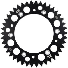 Corona de aluminio 40 dientes paso 415 negra Moto-Master - 62.029.22.40
