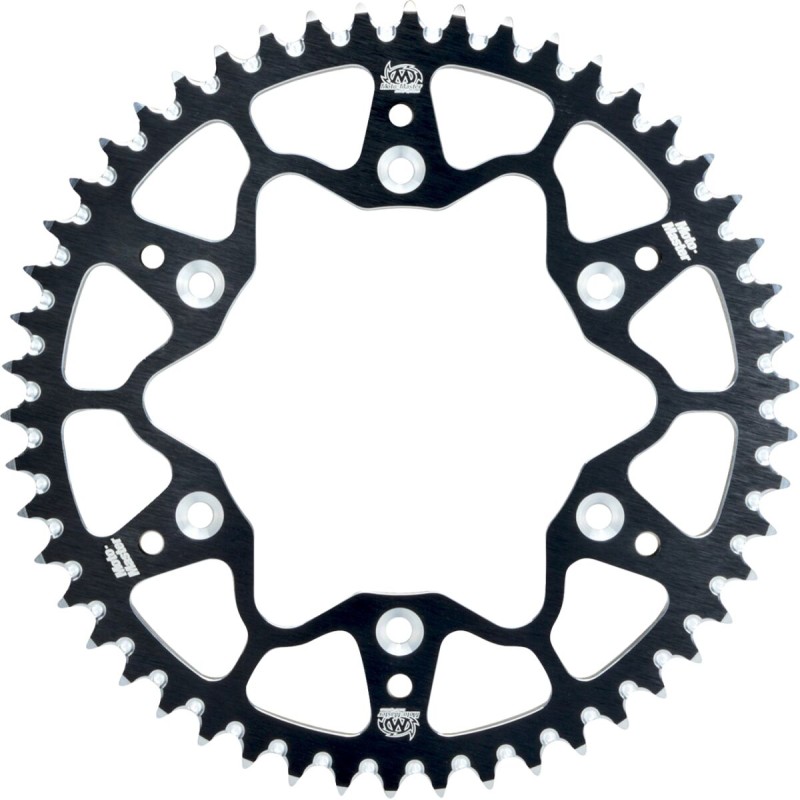 Corona de aluminio 46 dientes paso 420 negra Moto-Master - 62.033.22.46