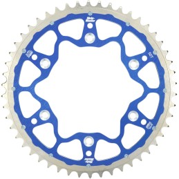 Corona de aluminio 46 dientes paso 428 azul Moto-Master - 620043446