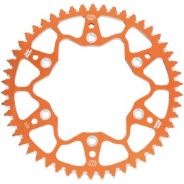 Corona de aluminio 47 dientes paso 520 naranja Moto-Master - 620302547