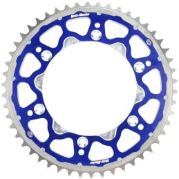 Corona de aluminio 48 dientes paso 520 azul Moto-Master - 62.009.34.48