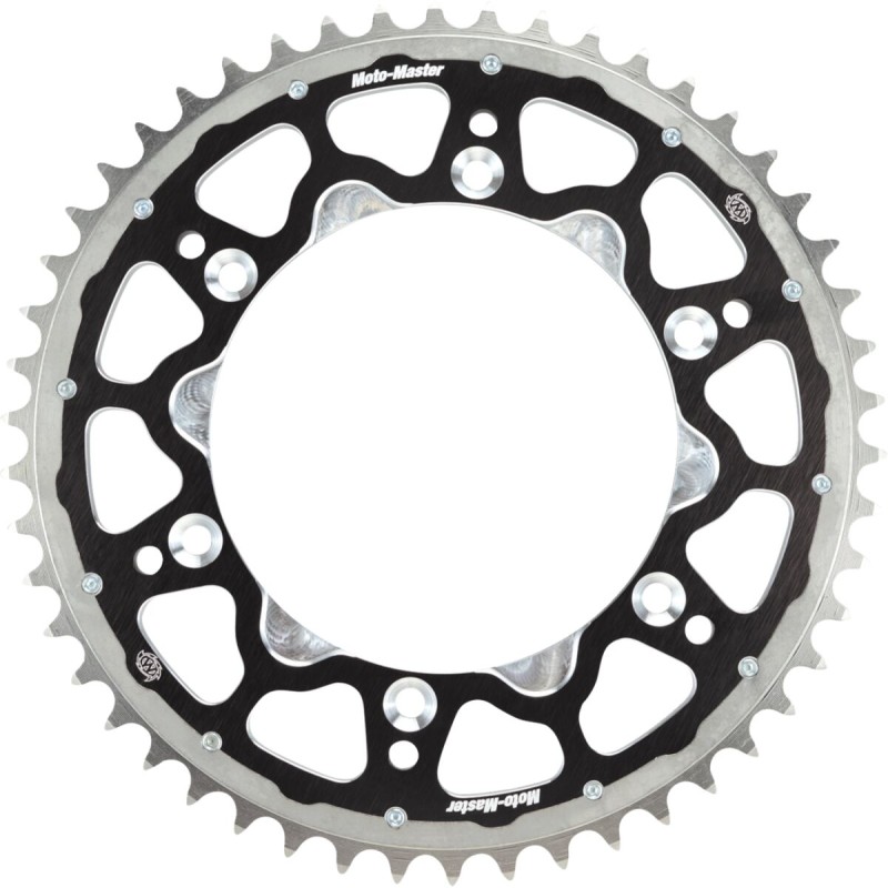 Corona de aluminio 48 dientes paso 520 negra Moto-Master - 62.009.32.48