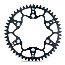 Corona de aluminio 49 dientes paso 520 negra Moto-Master - 62.037.22.49