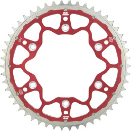 Corona de aluminio 50 dientes paso 428 roja Moto-Master - 620043350