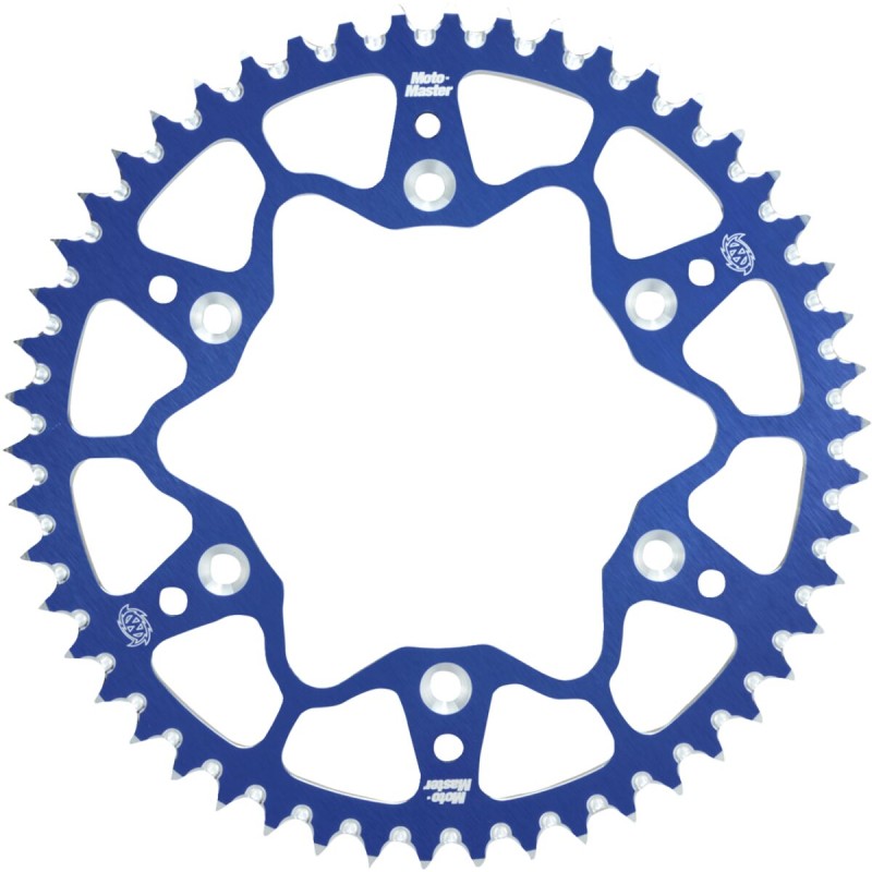 Corona de aluminio 50 dientes paso 520 azul Moto-Master - 62.012.24.50