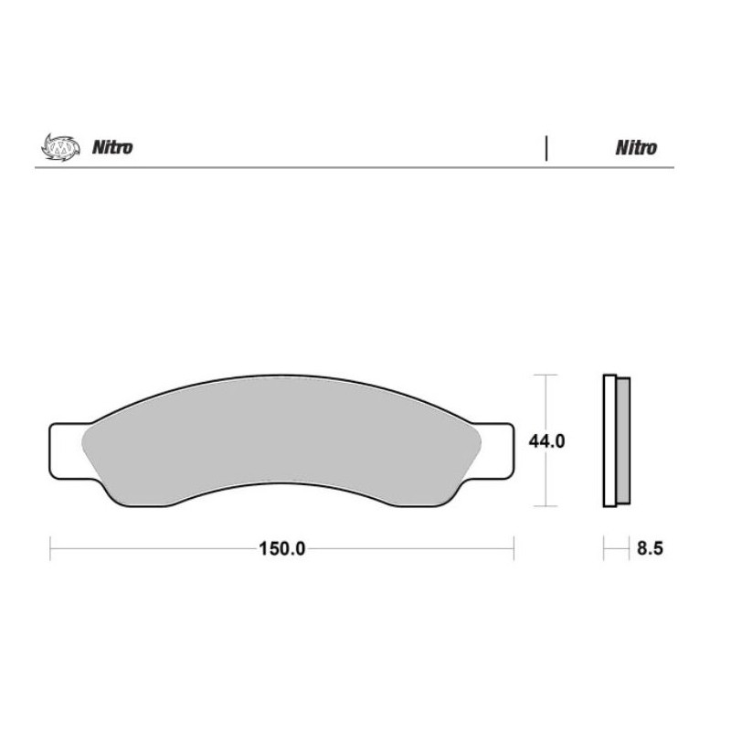 Pastillas de freno orgánicas Moto-Master Nitro - 82921