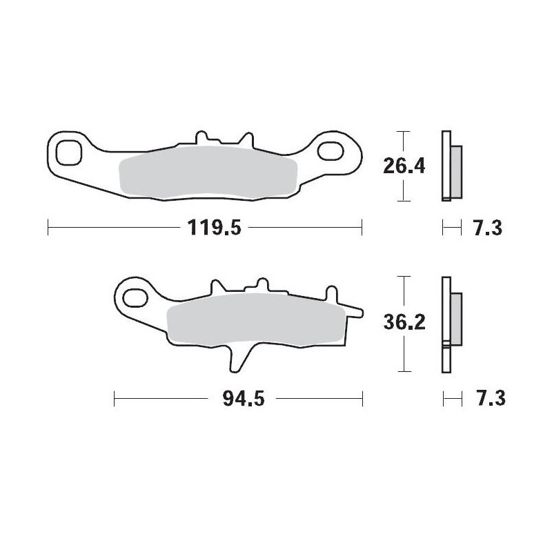 Pastillas de freno sinterizadas Moto-Master Racing GP - 093912