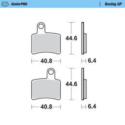 Pastillas de freno sinterizadas Moto-Master Racing GP - 099312