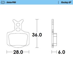Pastillas de freno sinterizadas Moto-Master Racing GP - 82812