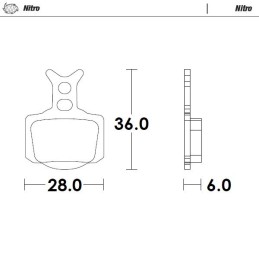 Pastillas de freno sinterizadas Moto-Master Nitro - 82821