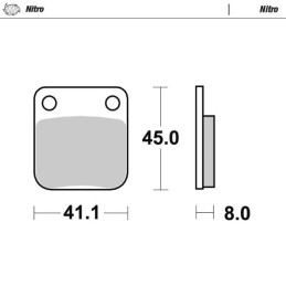 Pastillas de freno sinterizadas Moto-Master Nitro - 90021