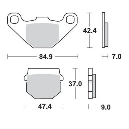 Pastillas de freno sinterizadas Moto-Master Racing - 90111
