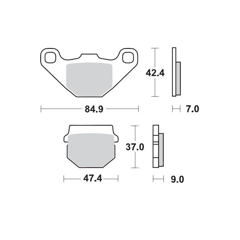 Pastillas de freno sinterizadas Moto-Master Racing - 90111