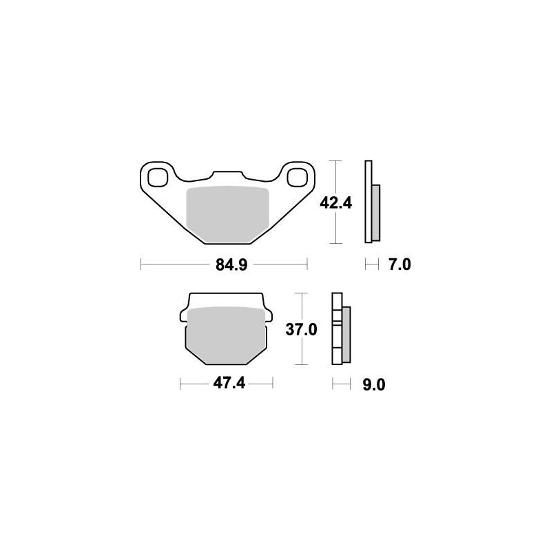 Pastillas de freno sinterizadas Moto-Master Nitro - 90121