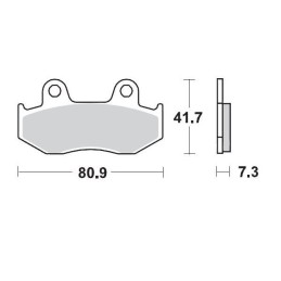 Pastillas de freno sinterizadas Moto-Master Racing - 90411